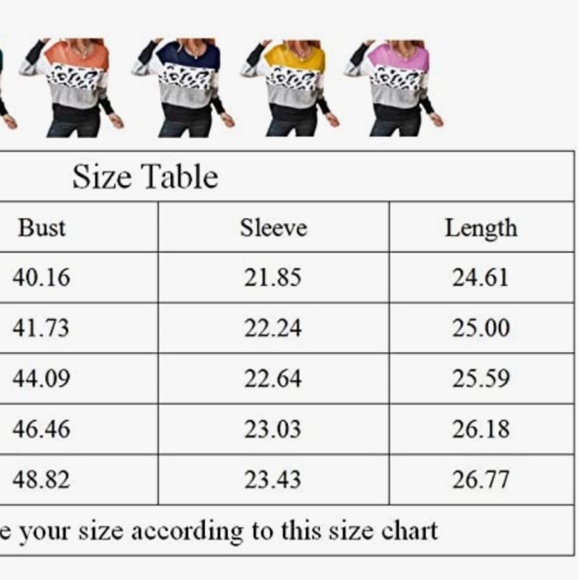 Onlypuff Women Knitted Sweater Striped Long-Sleeve Leopard Pullover Top - Picture 8 of 8